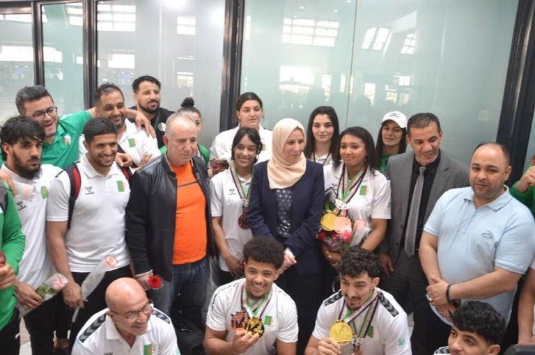 استقبال أبطال إفريقيا للجودو